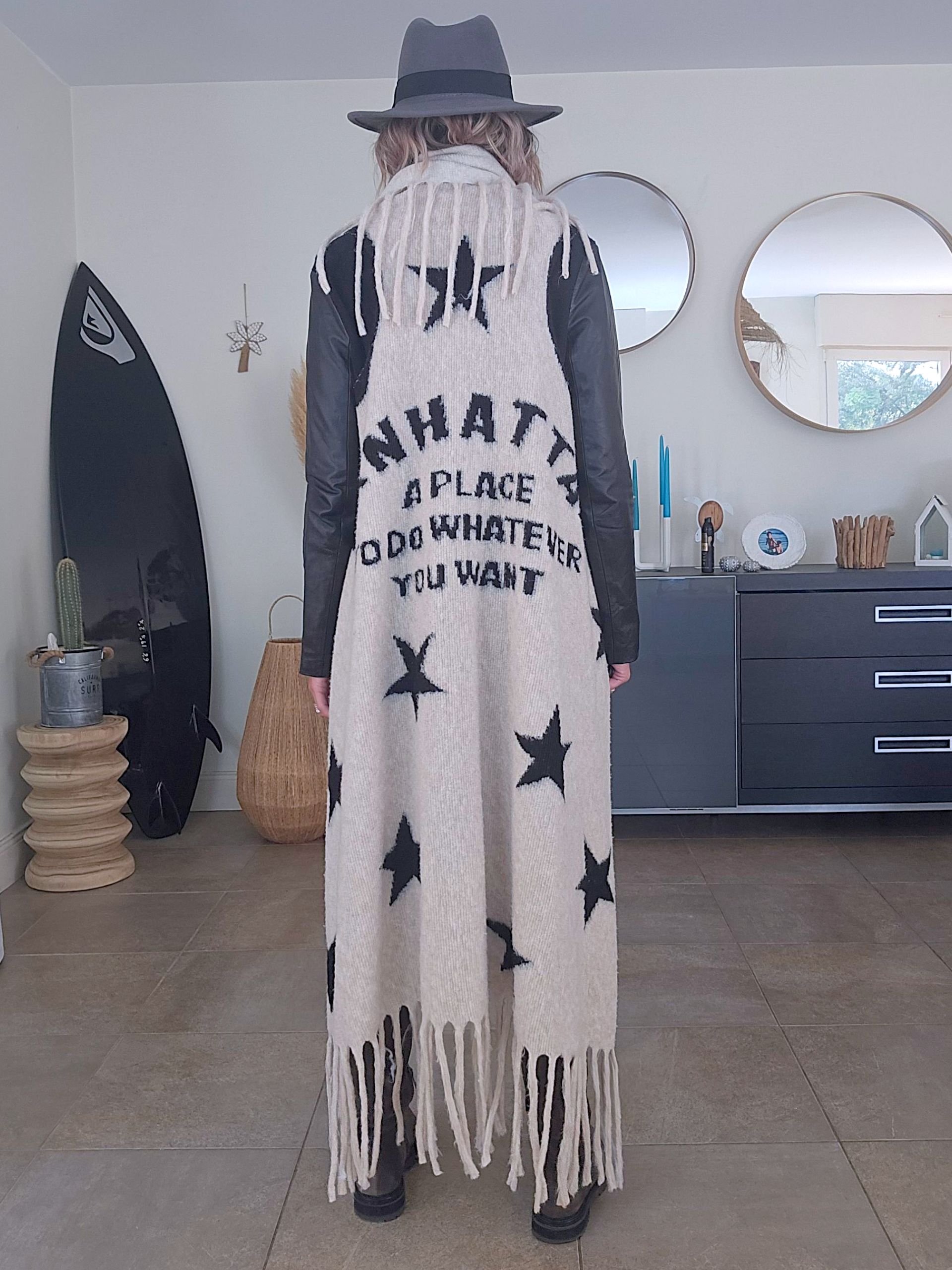Gilet star long à franges - 𝐌𝐚𝐫𝐢𝐧𝐚𝟒𝟒𝐟𝐚𝐦𝐢𝐥𝐲