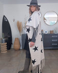 Gilet star long à franges - 𝐌𝐚𝐫𝐢𝐧𝐚𝟒𝟒𝐟𝐚𝐦𝐢𝐥𝐲