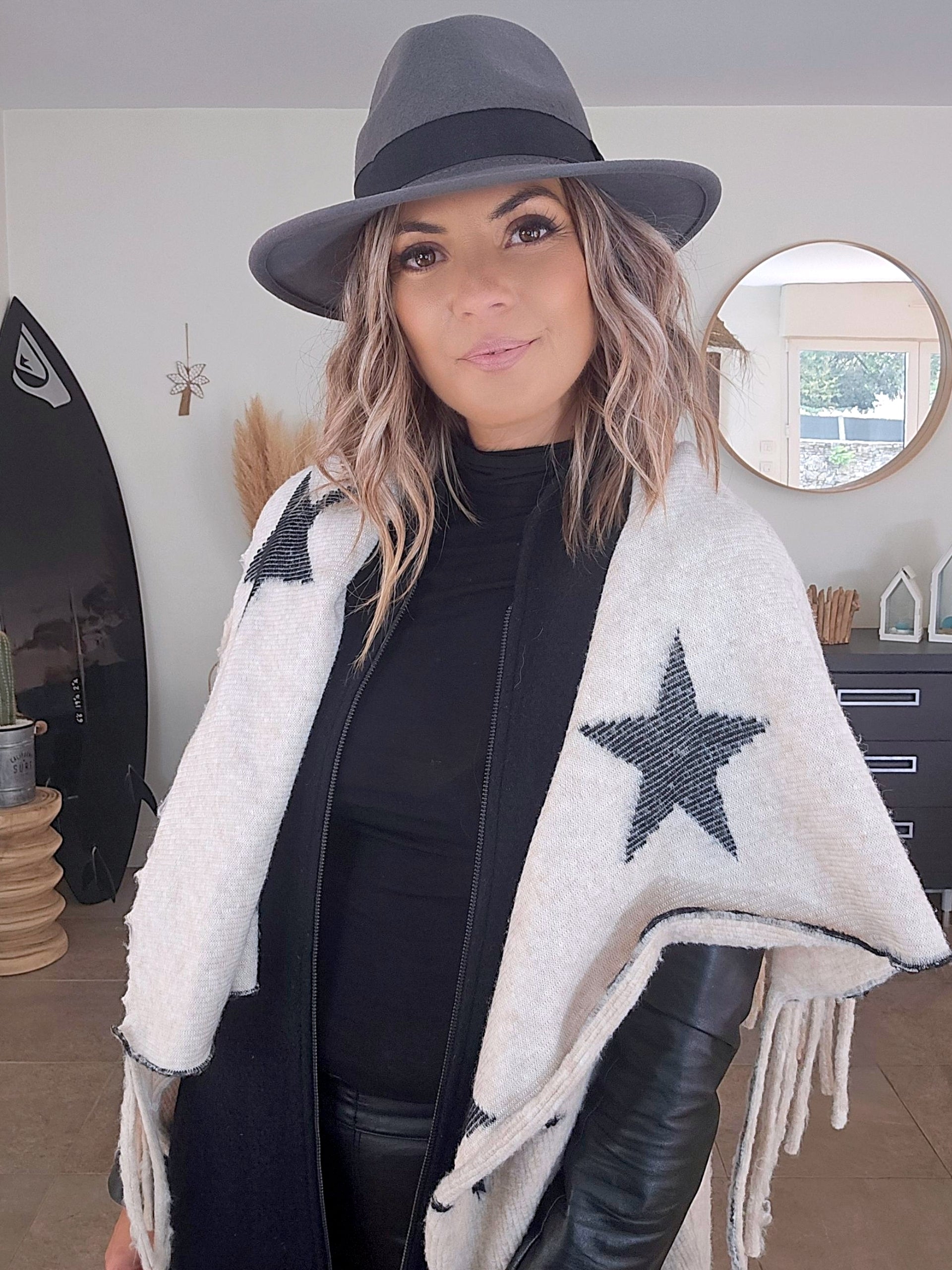 Gilet star long à franges - 𝐌𝐚𝐫𝐢𝐧𝐚𝟒𝟒𝐟𝐚𝐦𝐢𝐥𝐲