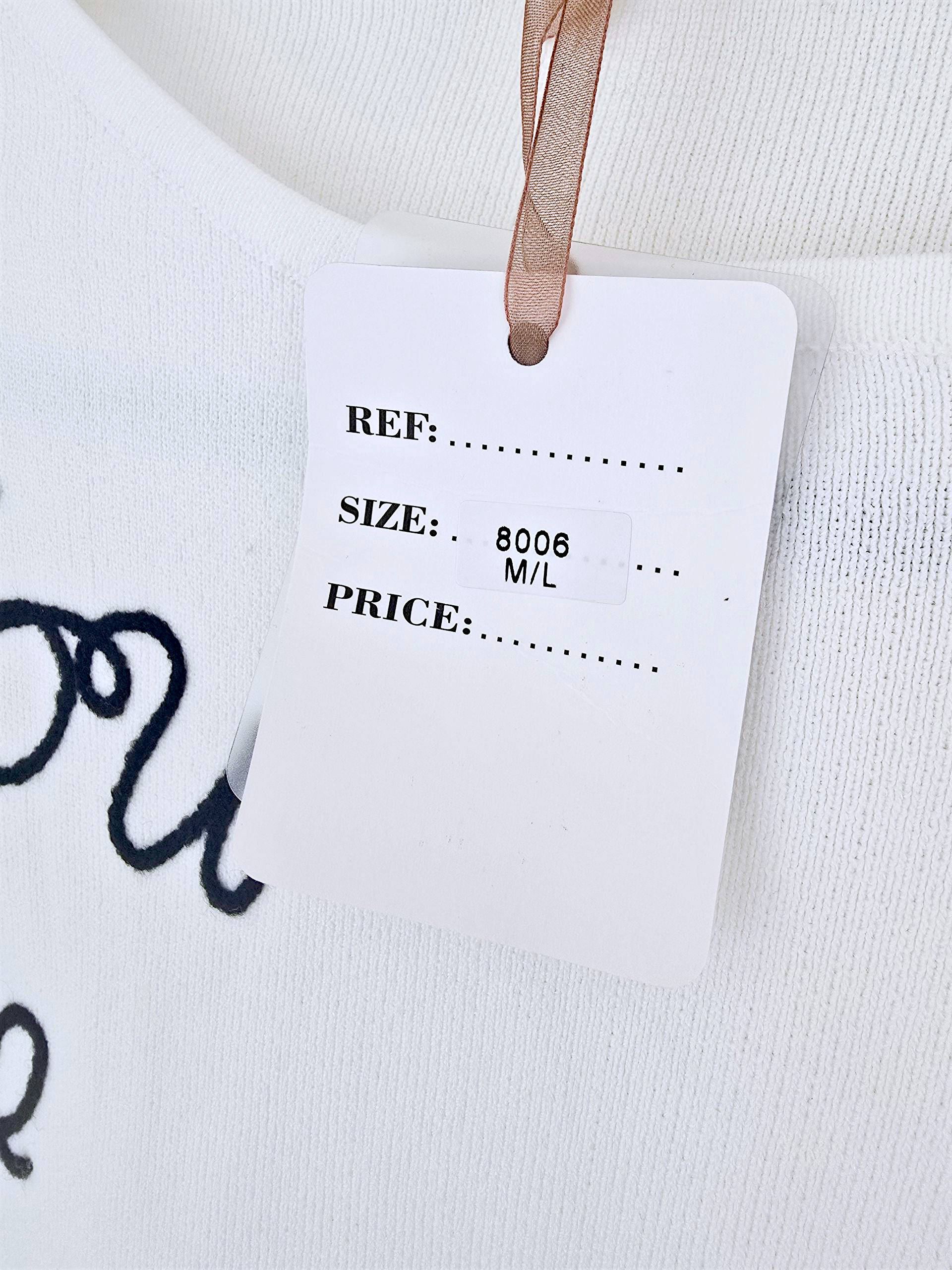 Pull blanc écussons