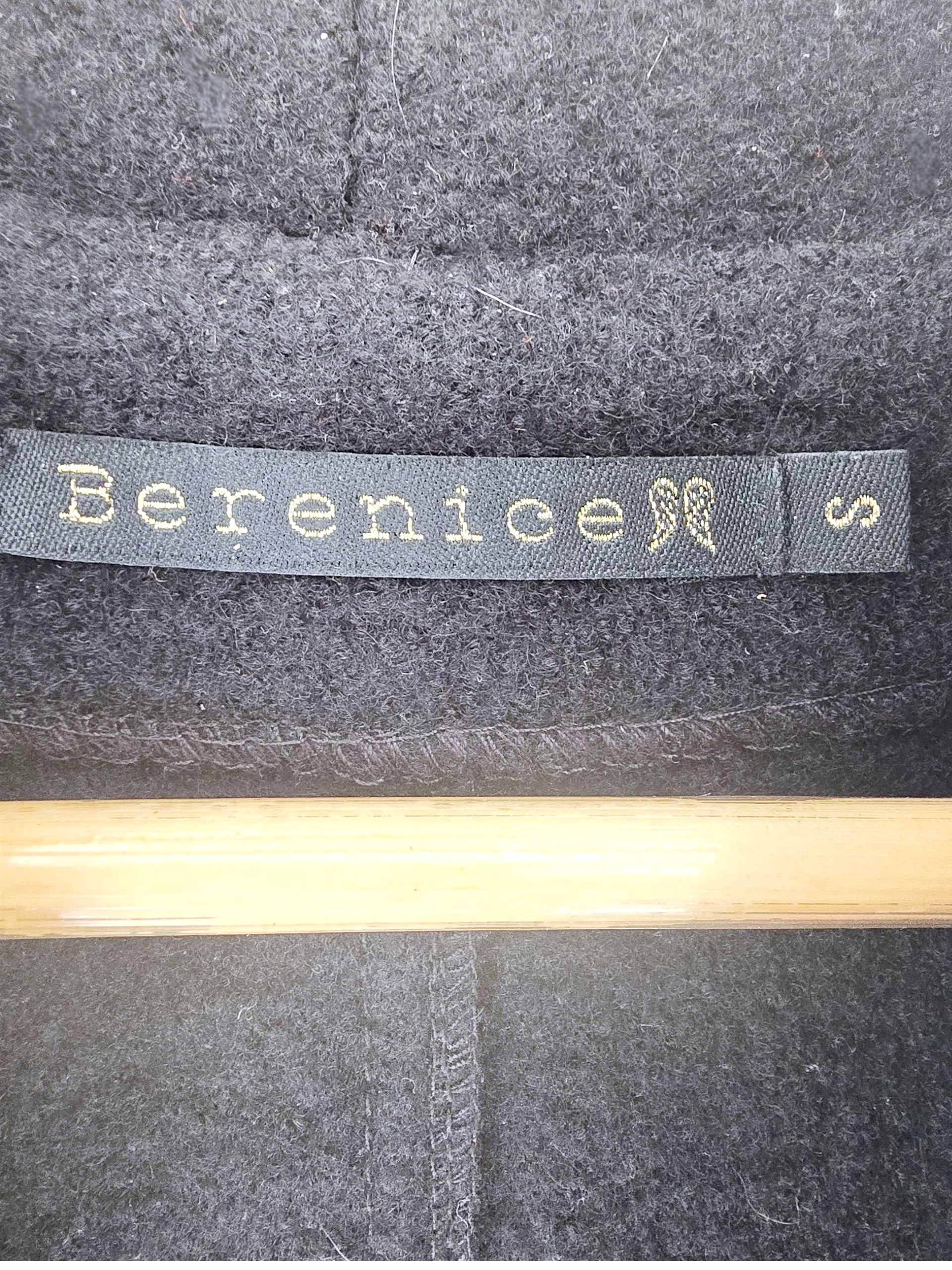 Manteau bouclette &amp; cuir noir