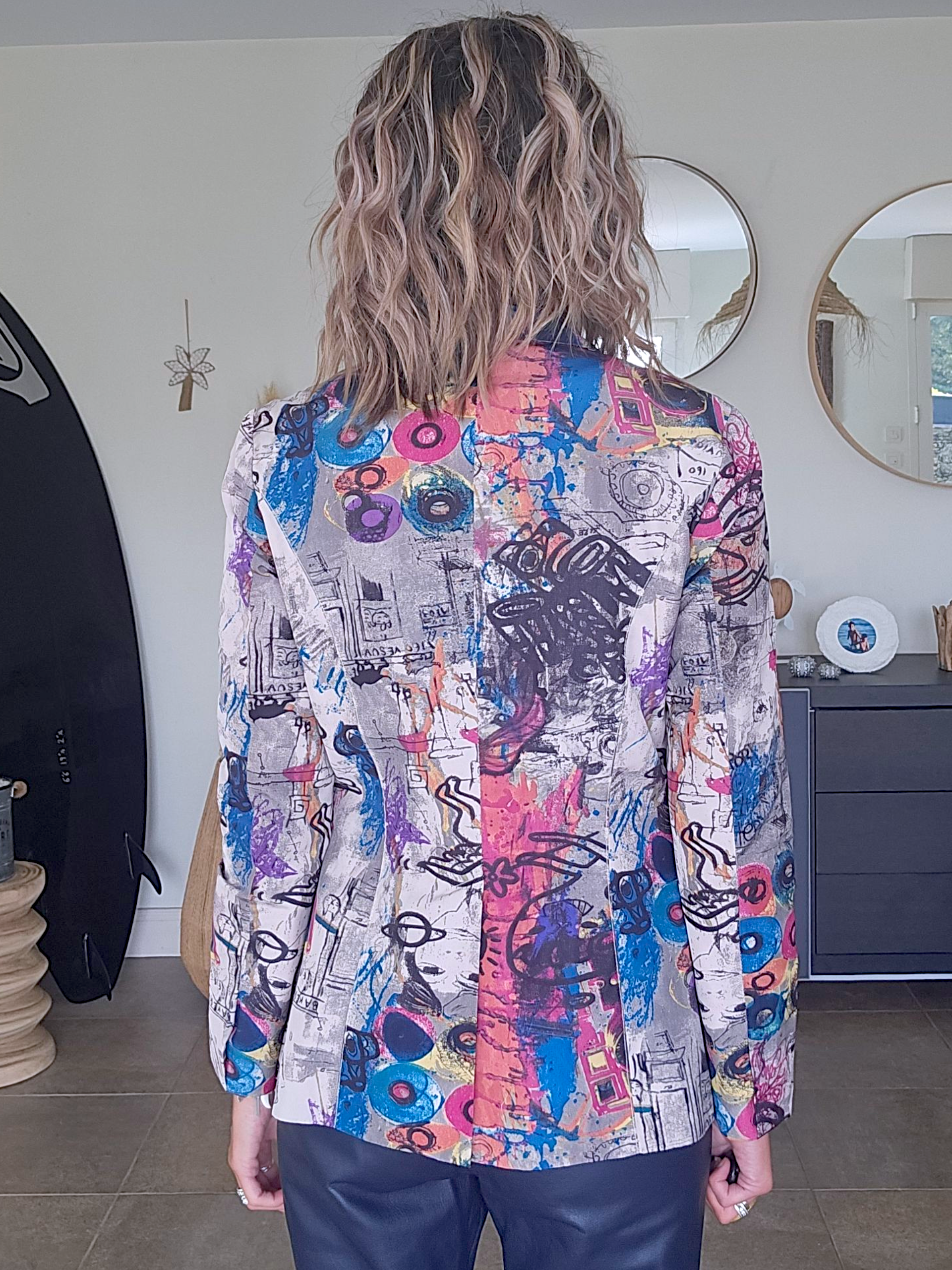 Veste cintrée à tags