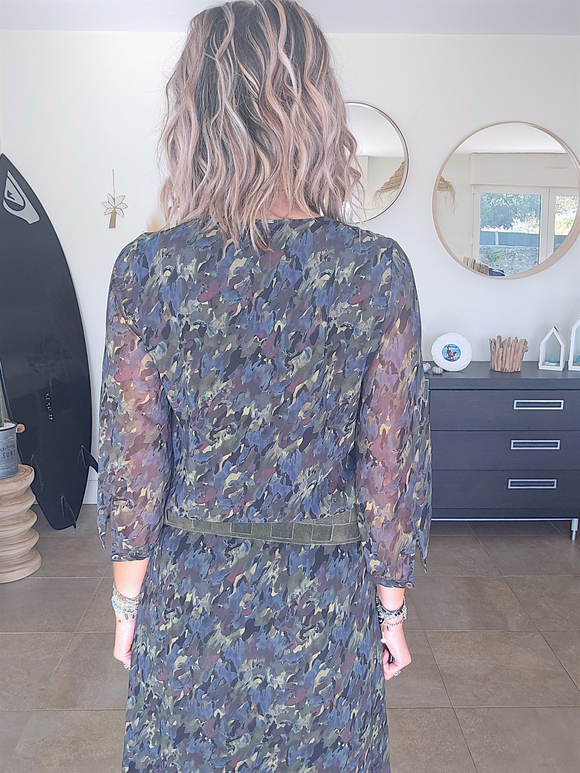 Robe longue camouflage