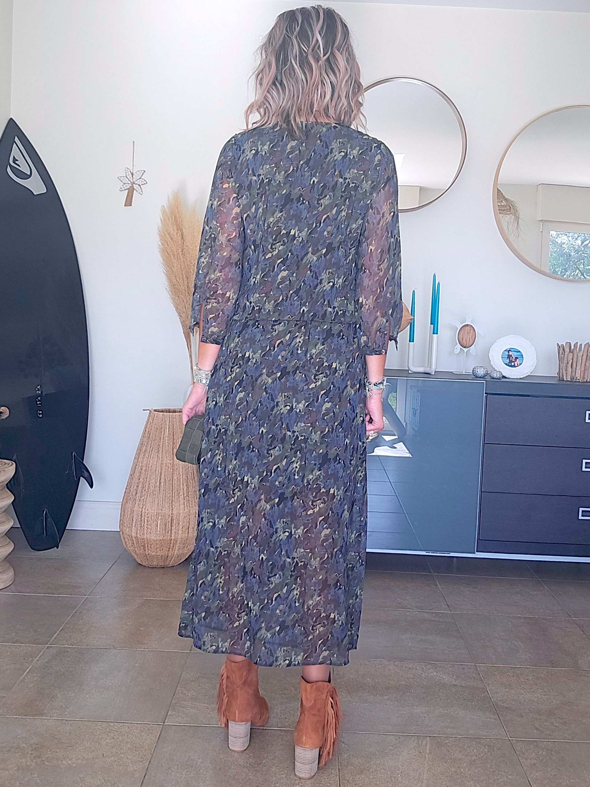 Robe longue camouflage
