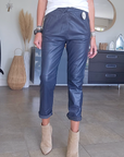 Pantalon jeeging cuir