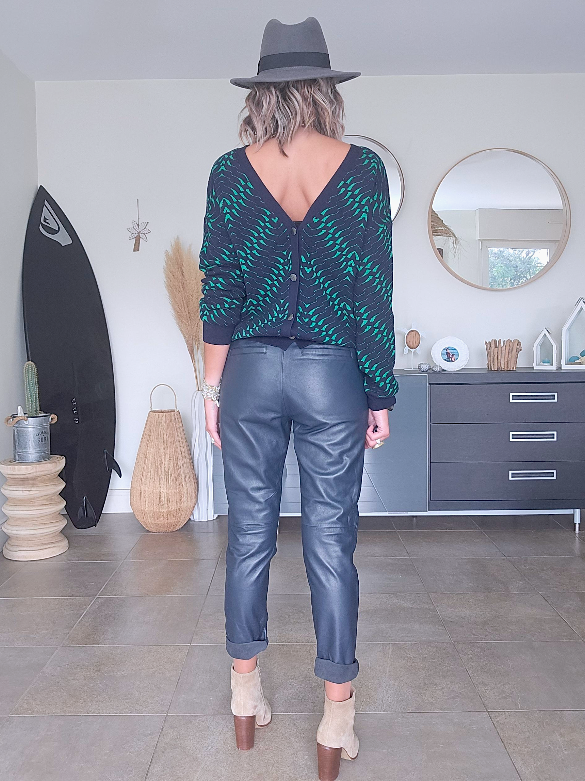 Cardigan double sens