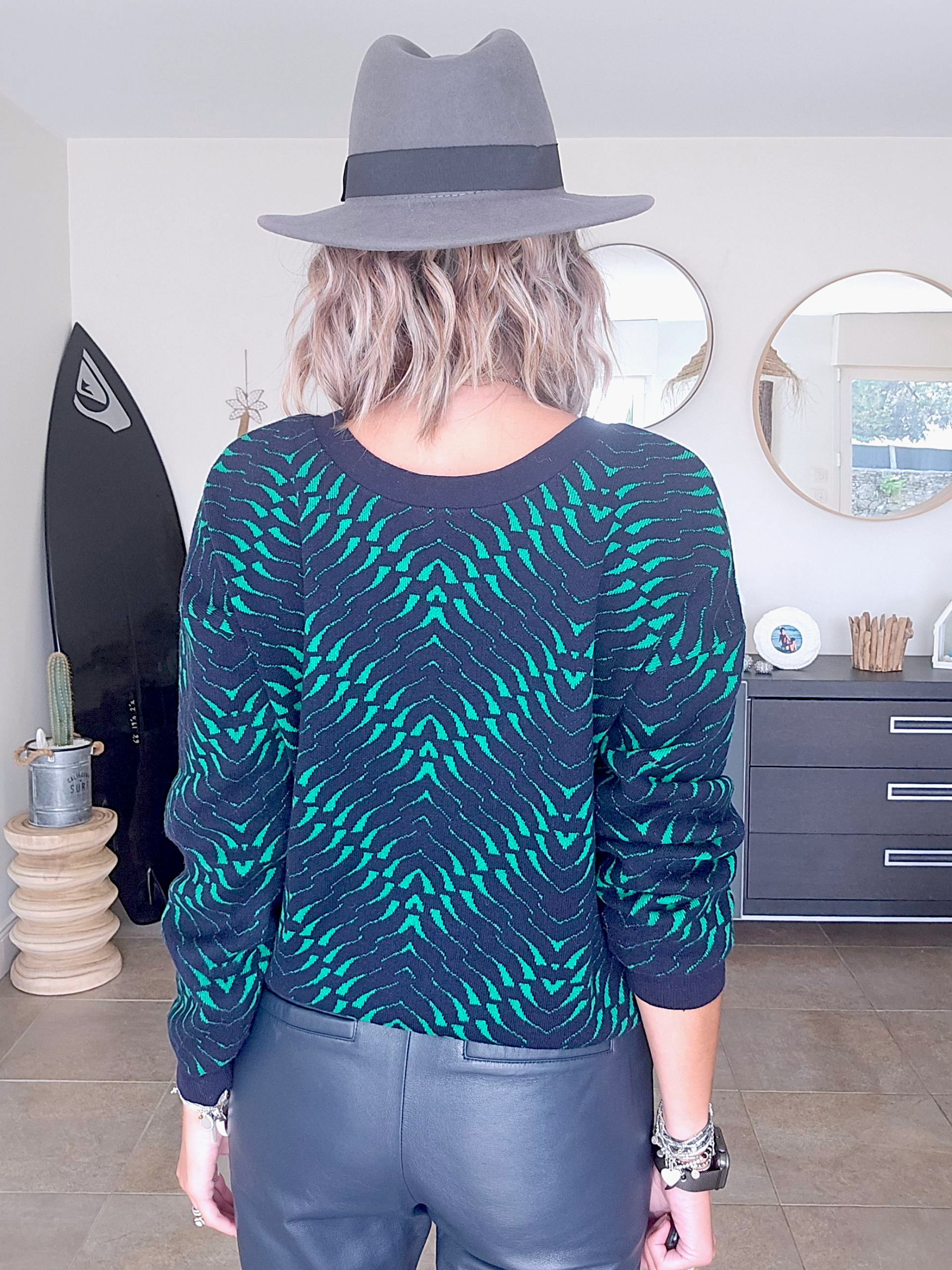 Cardigan double sens