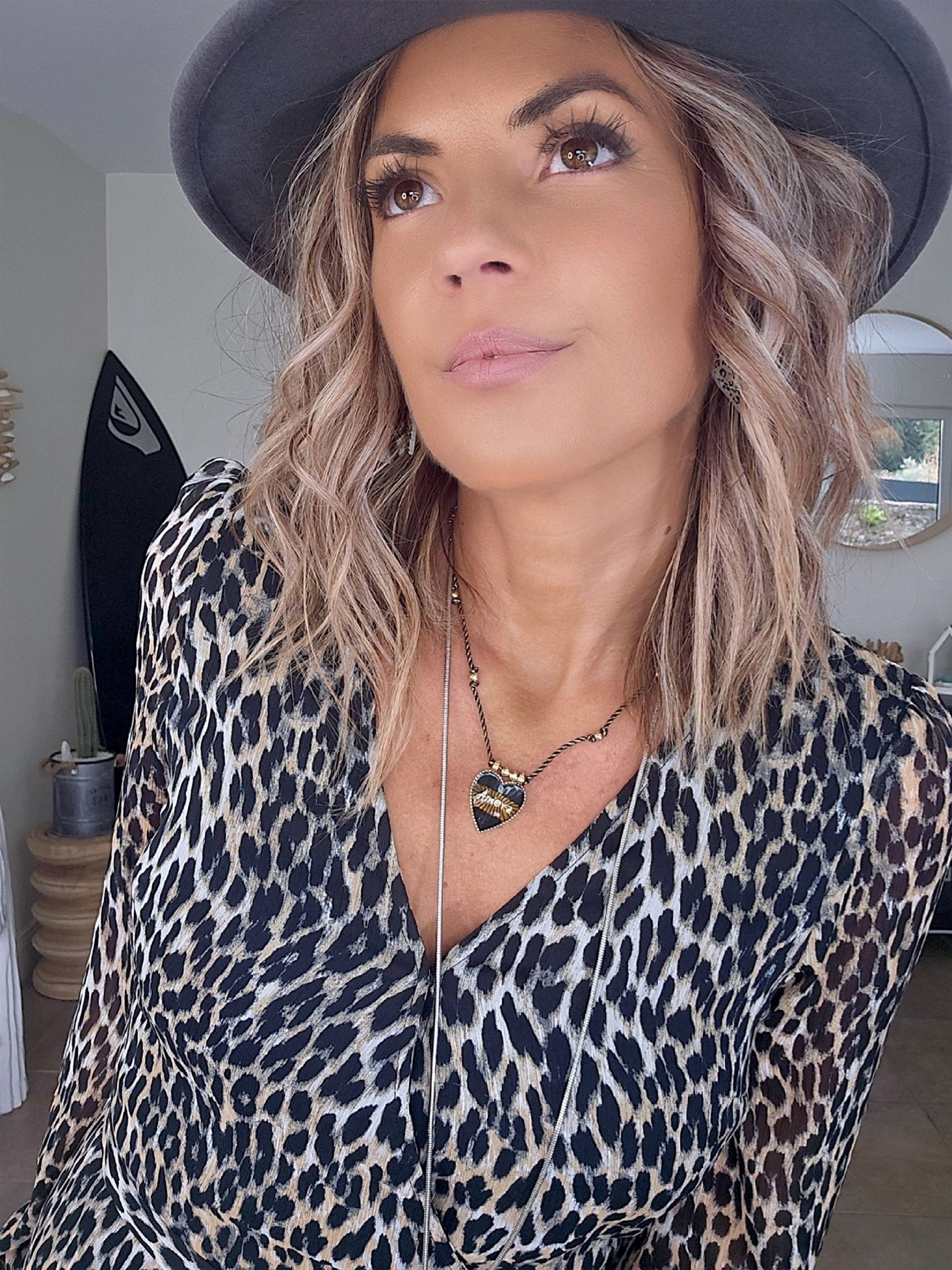 Robe portefeuille léopard