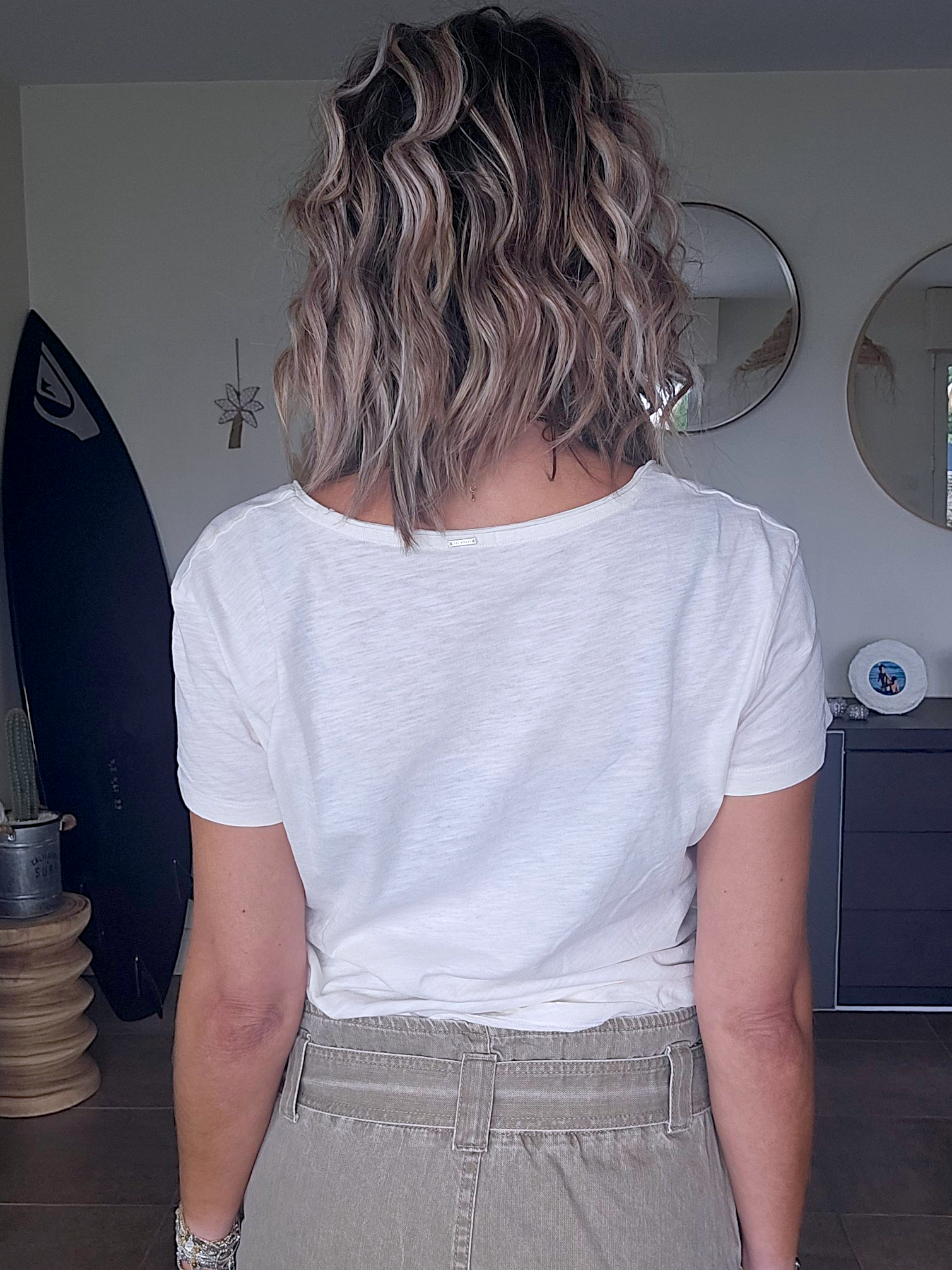 T-shirt blanc militaire