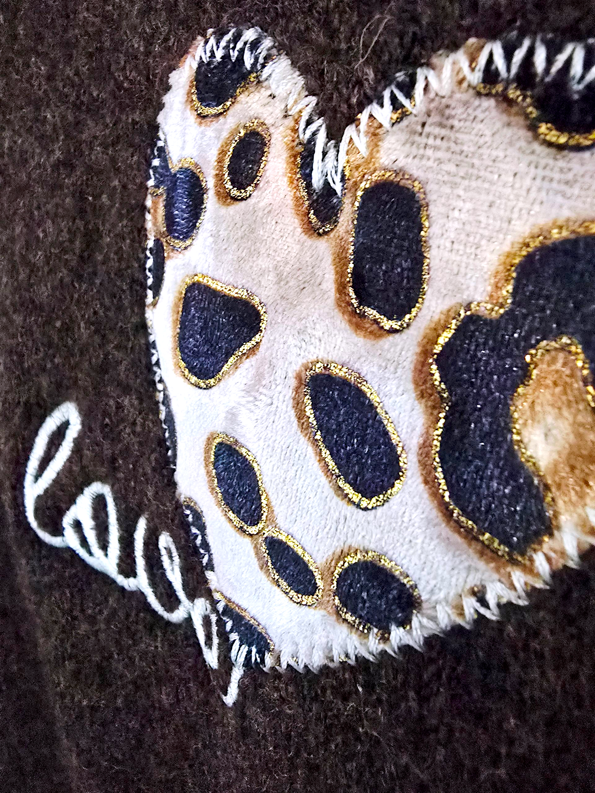 Pull chaud amour léopard
