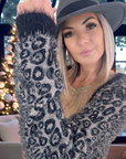 Gilet pilou à imprimé léopard