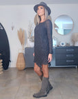 Robe pull gris anthracite