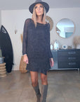 Robe pull gris anthracite