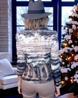 Veste cintrée à imprimé et strass