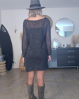 Robe pull gris anthracite