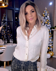 Chemise fluide à imprimé en relief - 𝐌𝐚𝐫𝐢𝐧𝐚𝟒𝟒𝐟𝐚𝐦𝐢𝐥𝐲