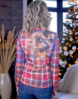 Veste cintrée à carreaux et strass - 𝐌𝐚𝐫𝐢𝐧𝐚𝟒𝟒𝐟𝐚𝐦𝐢𝐥𝐲