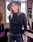 Sous-pull noir cachemire