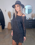 Robe pull gris anthracite
