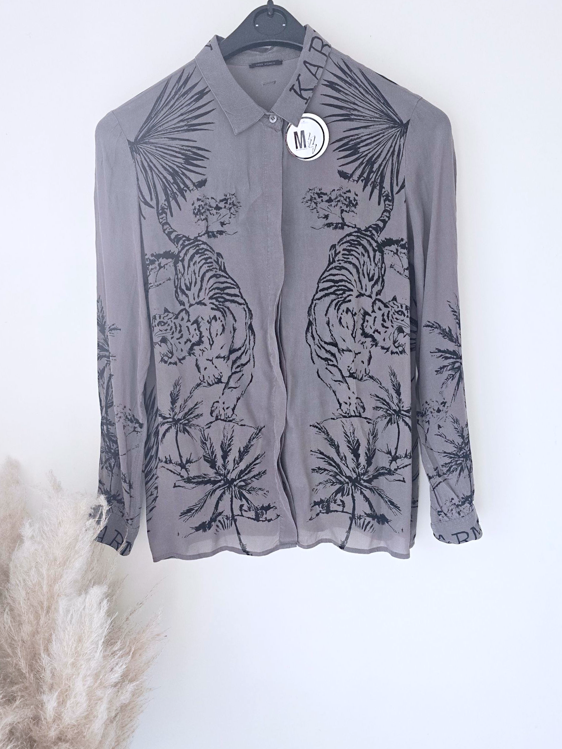 Chemise rock kaki-gris