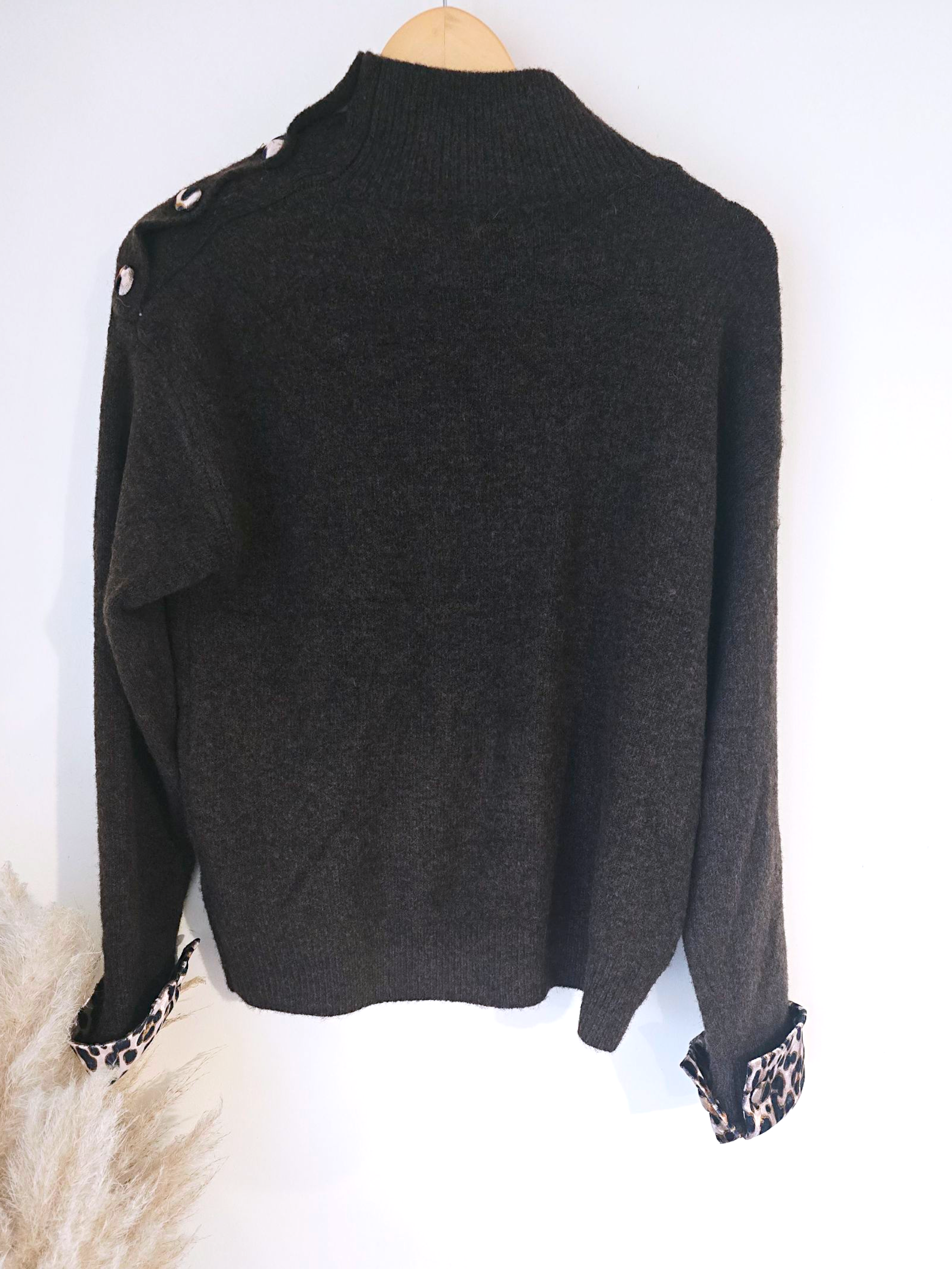 Pull chaud amour léopard