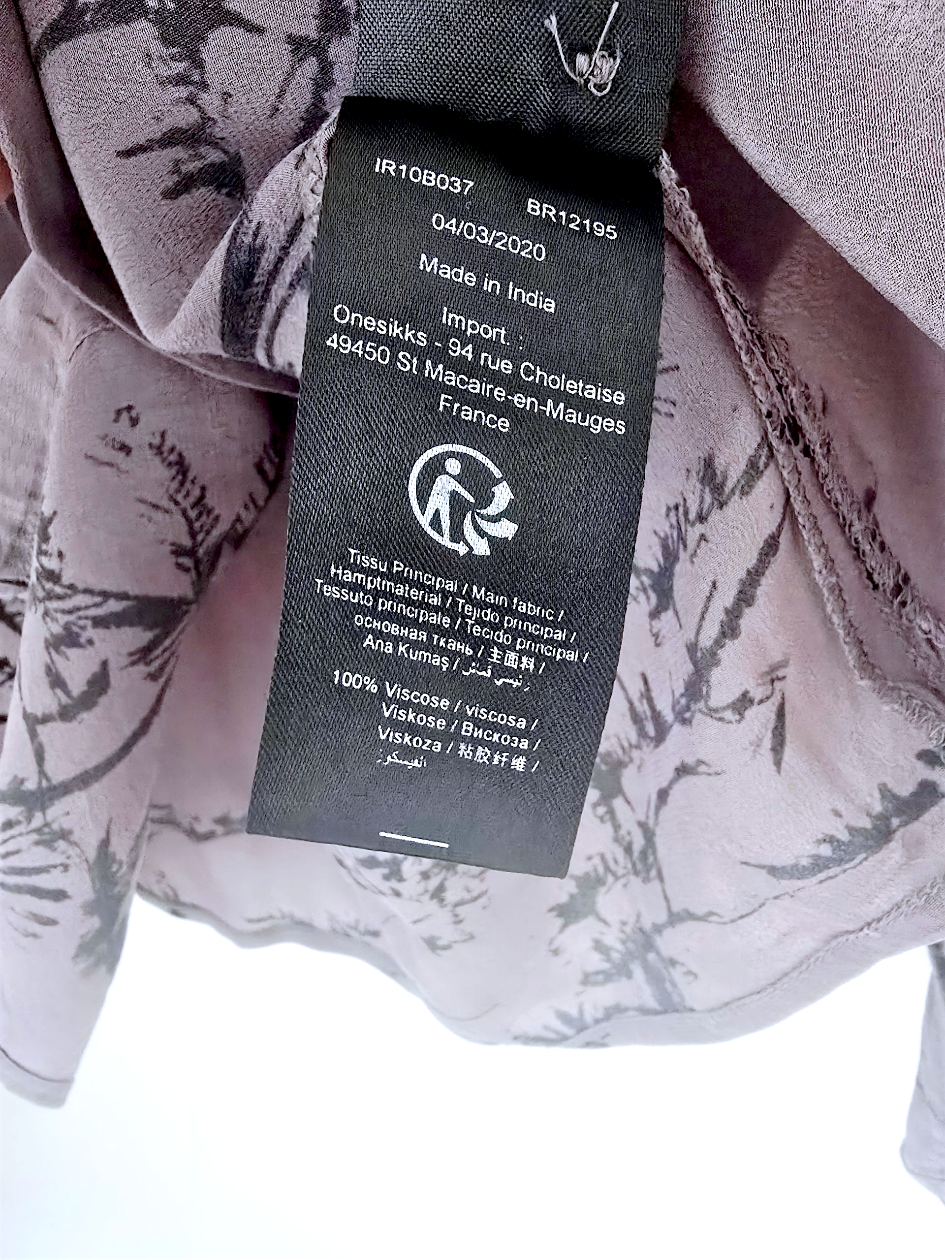 Chemise rock kaki-gris