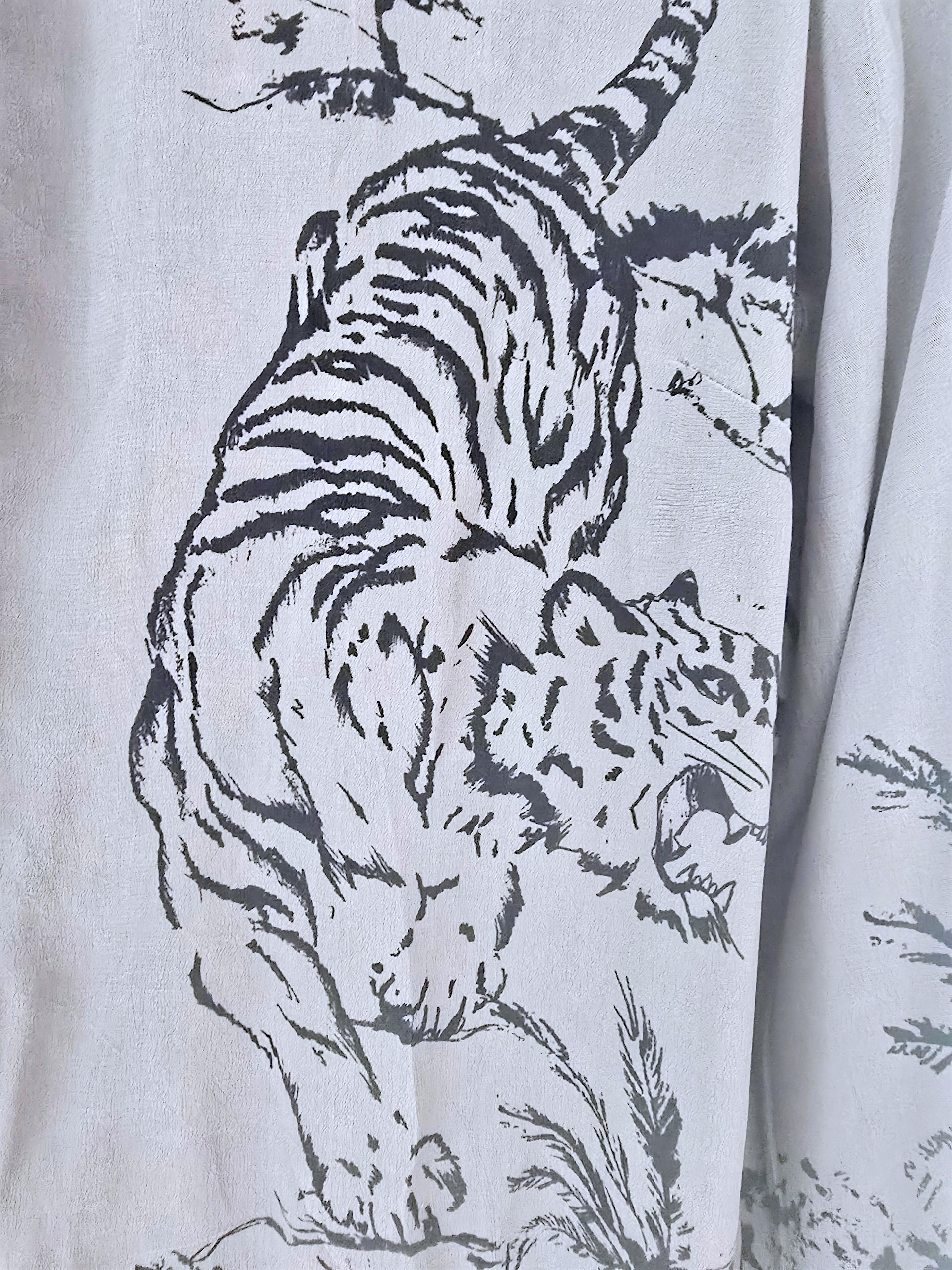 Chemise rock kaki-gris