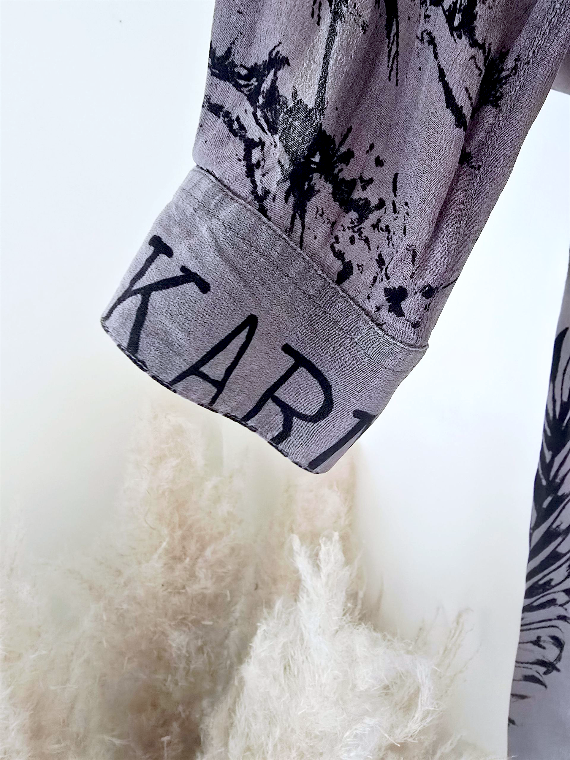 Chemise rock kaki-gris