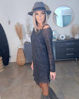 Robe pull gris anthracite