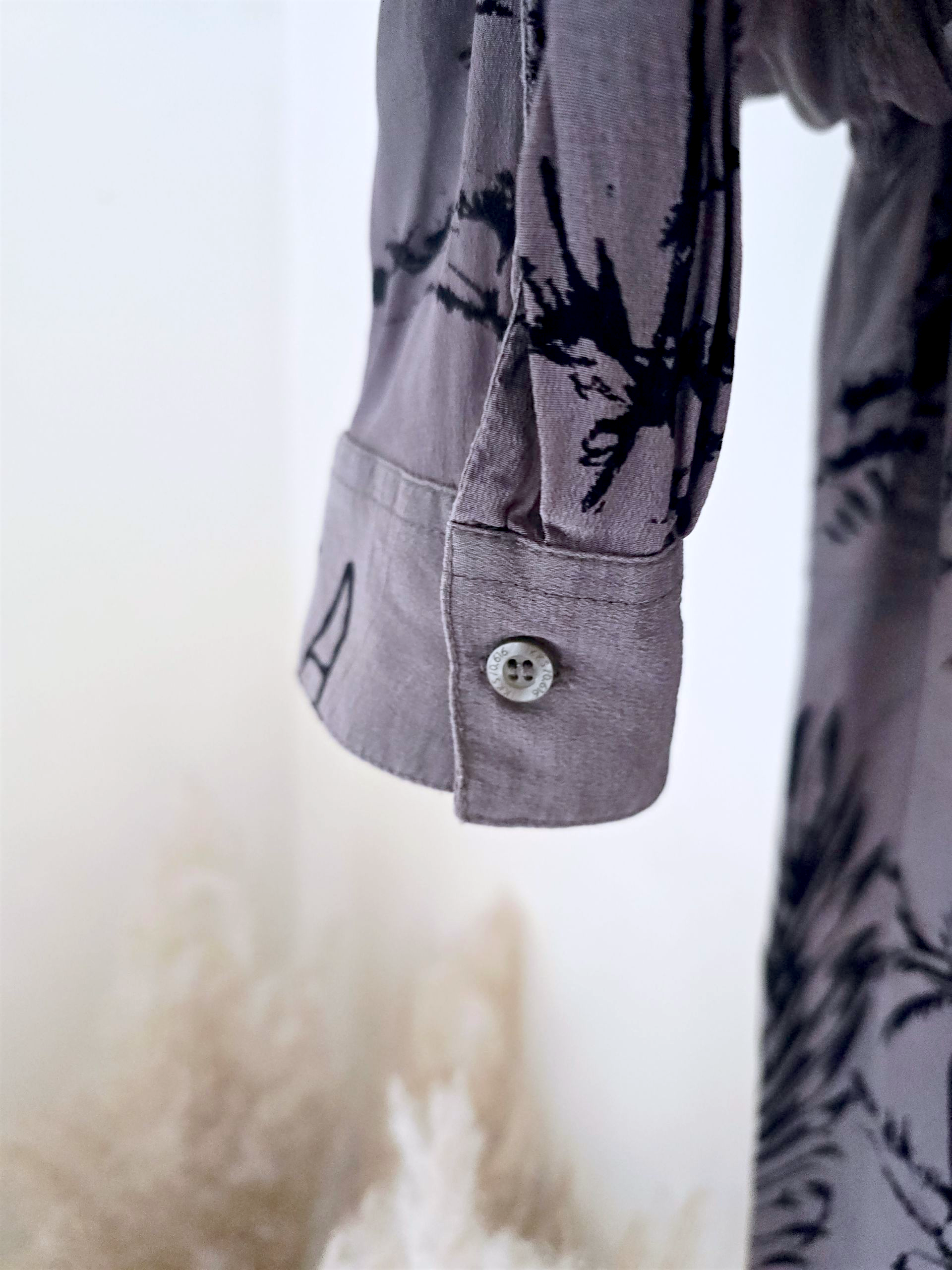 Chemise rock kaki-gris