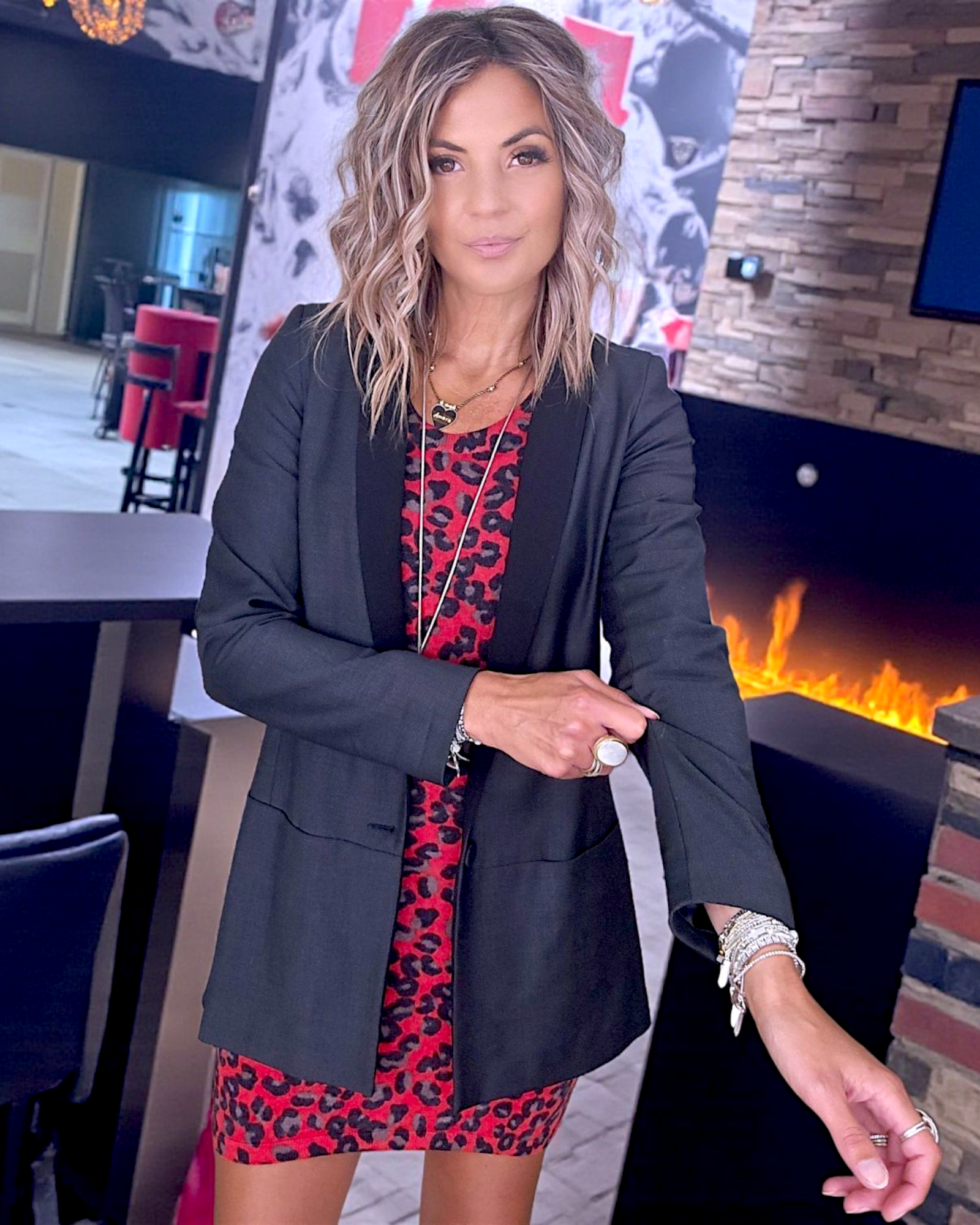 Veste chic grise anthracite