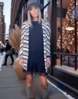 Gilet chaud ethnique noir et blanc - 𝐌𝐚𝐫𝐢𝐧𝐚𝟒𝟒𝐟𝐚𝐦𝐢𝐥𝐲