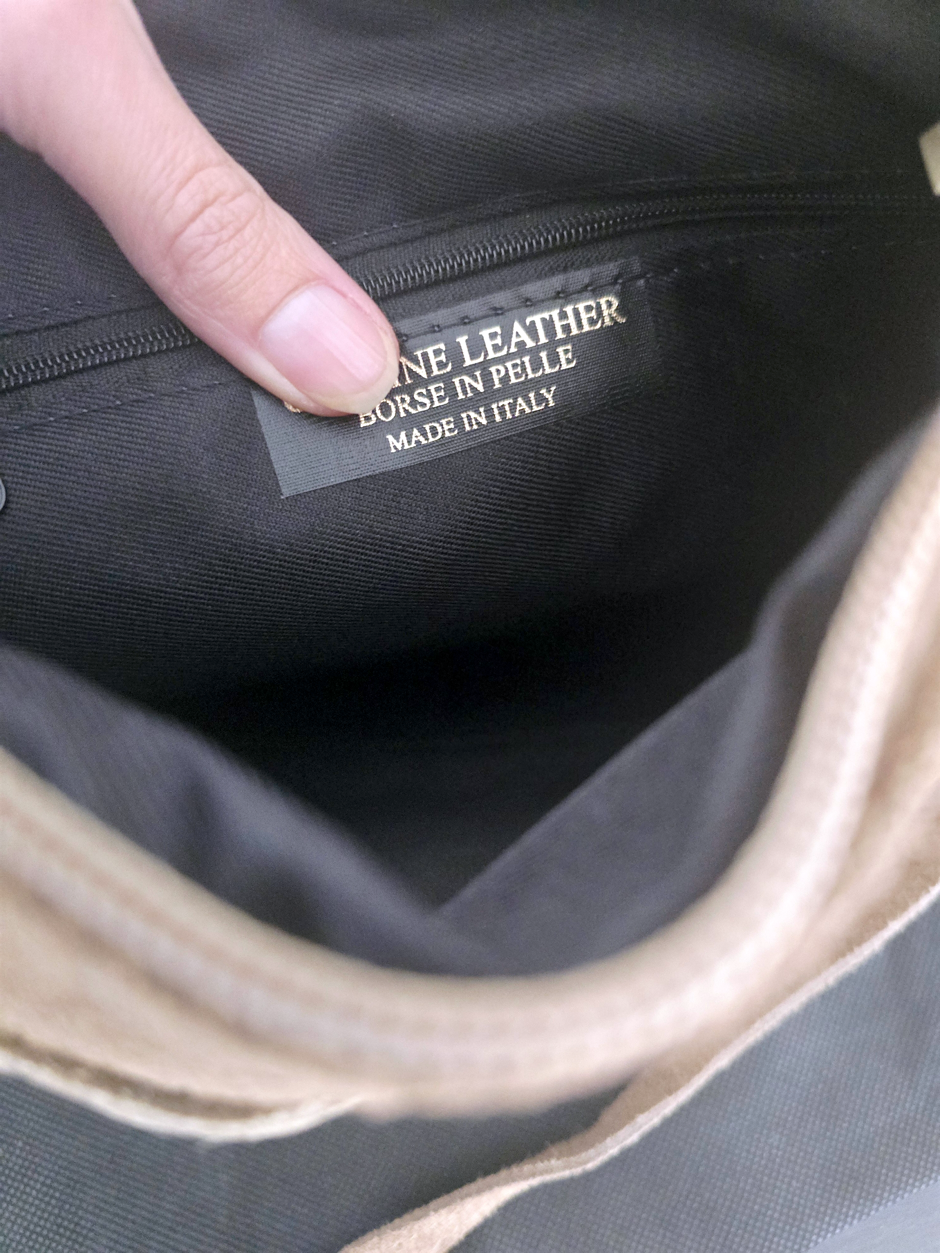 Sac bandoulière taupe 100% cuir