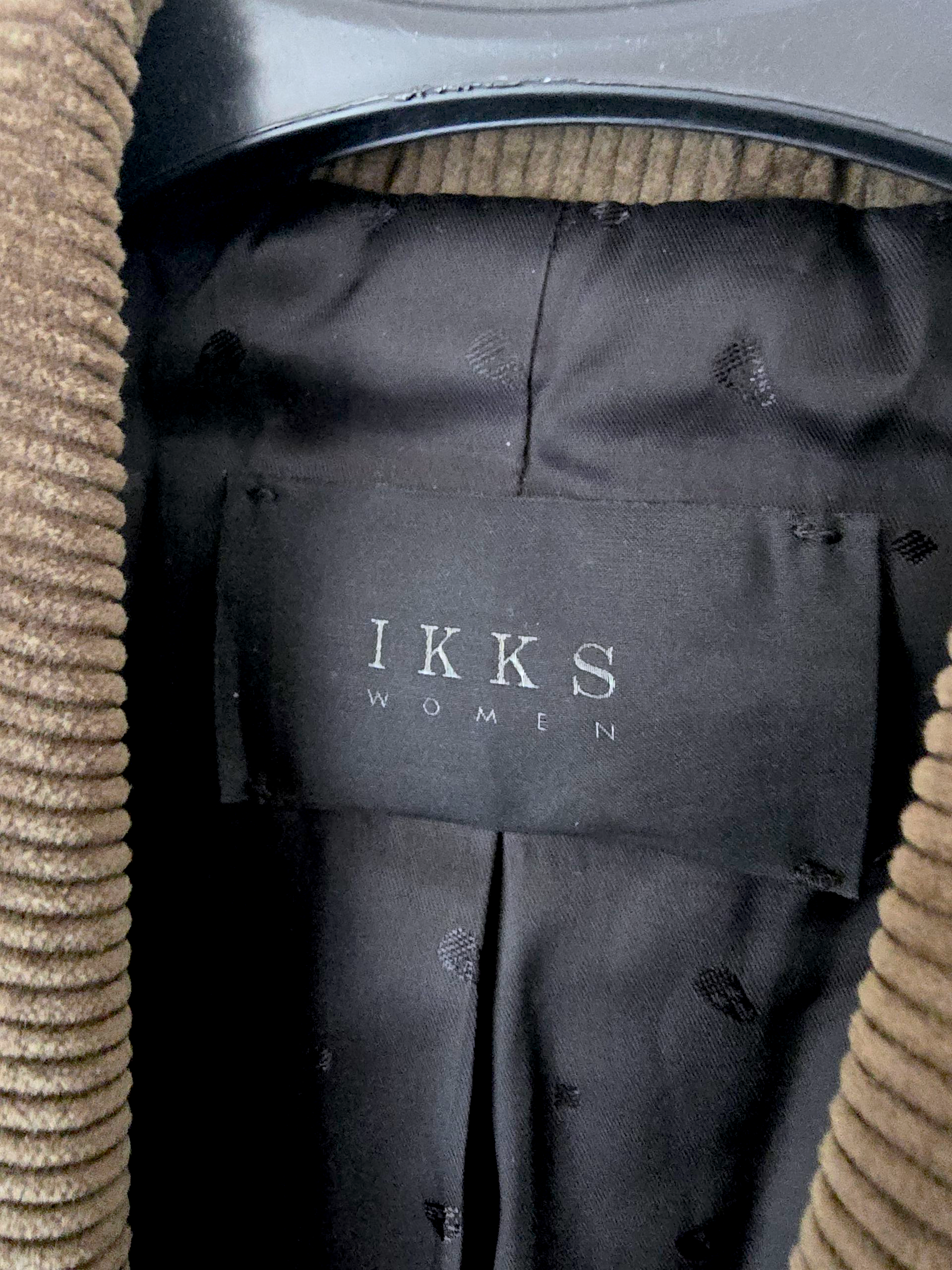 Blazer velours kaki-marron