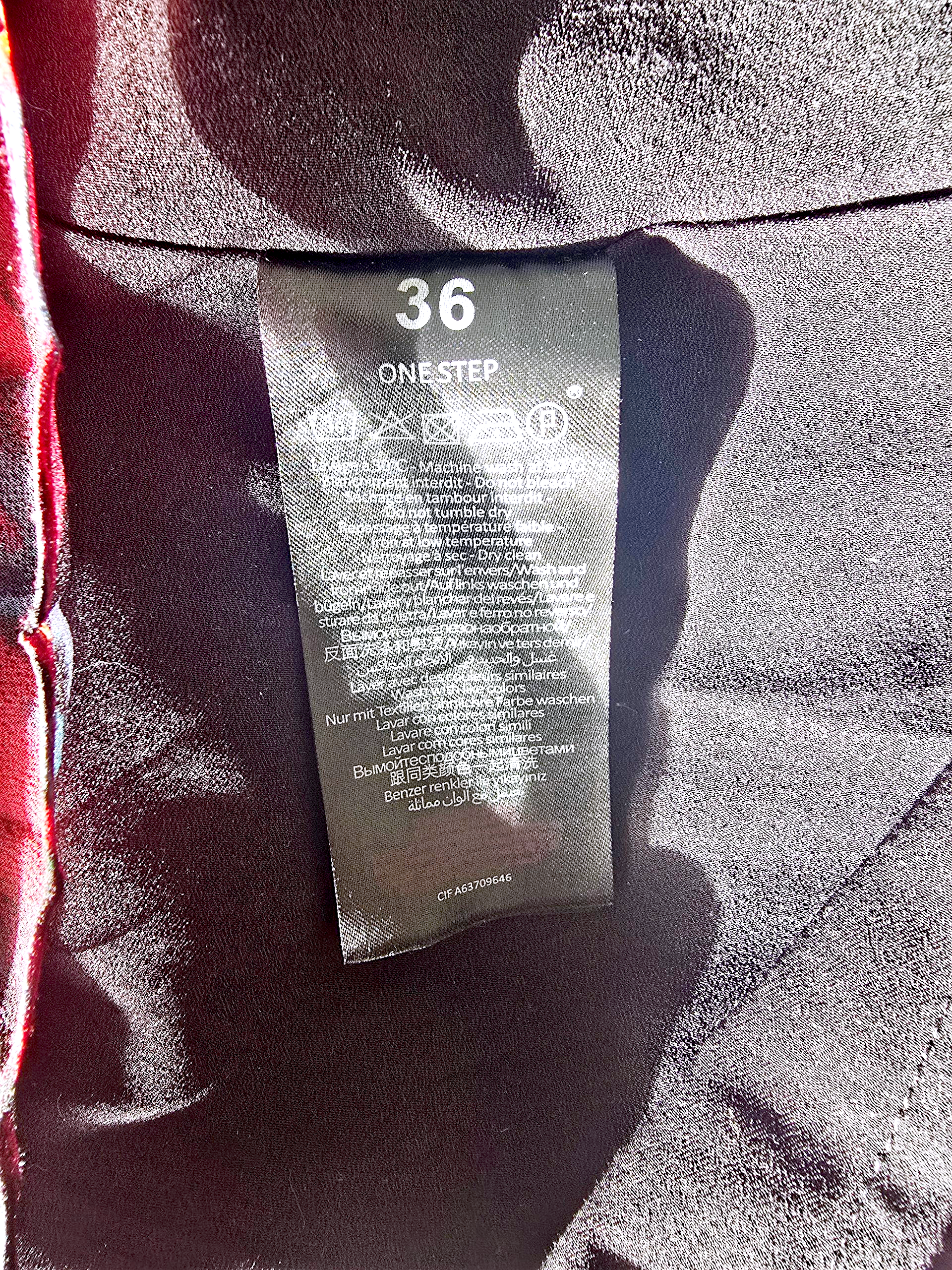 Jupe camouflage bordeaux