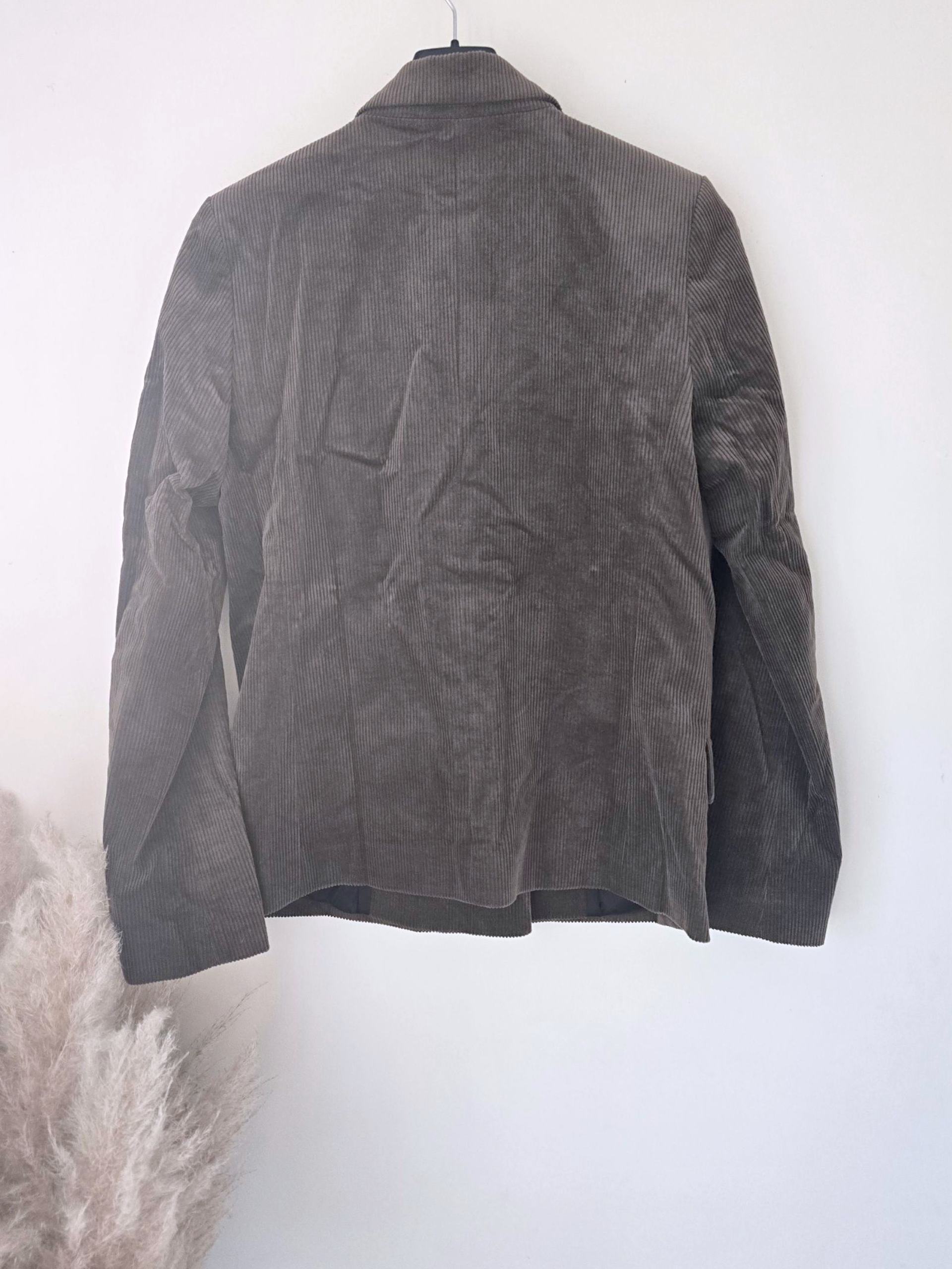 Blazer velours kaki-marron