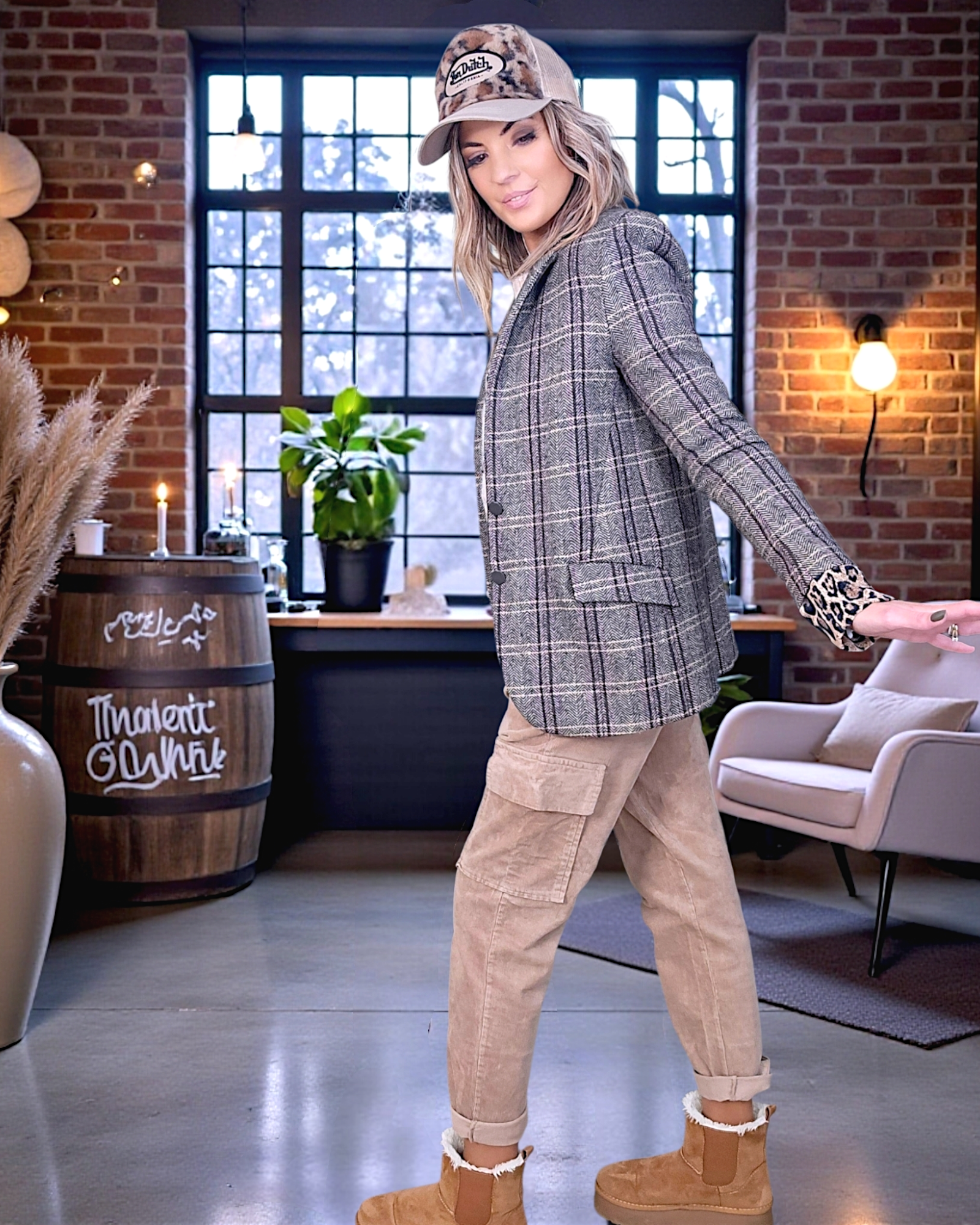 Veste chevrons vintage