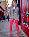Pantalon chic rouge