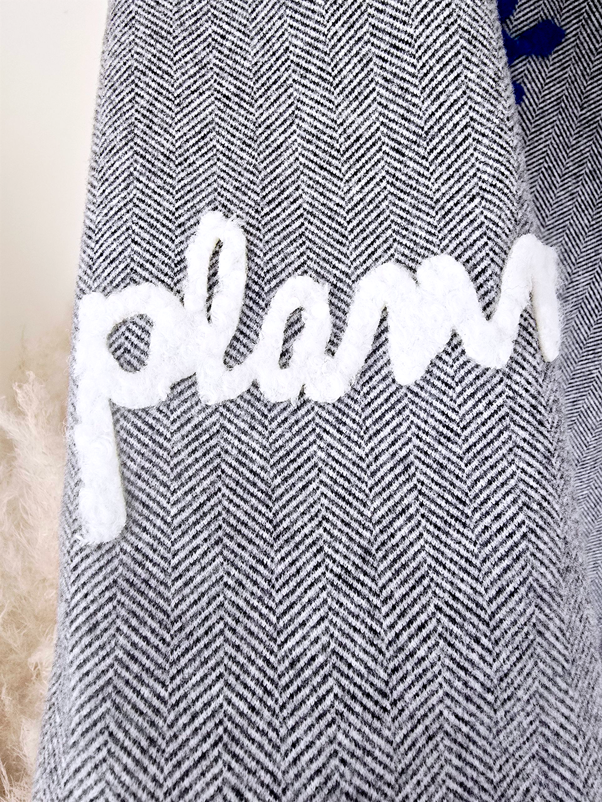 Veste boy en chevron