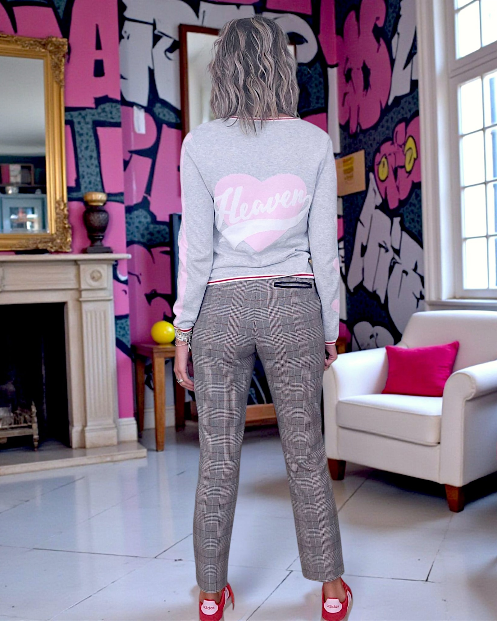 Cardigan Love gris clair