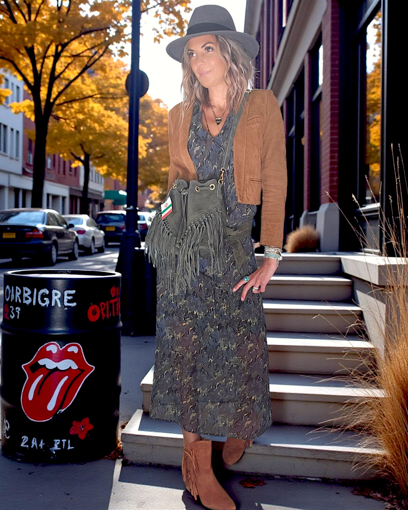 Robe longue camouflage