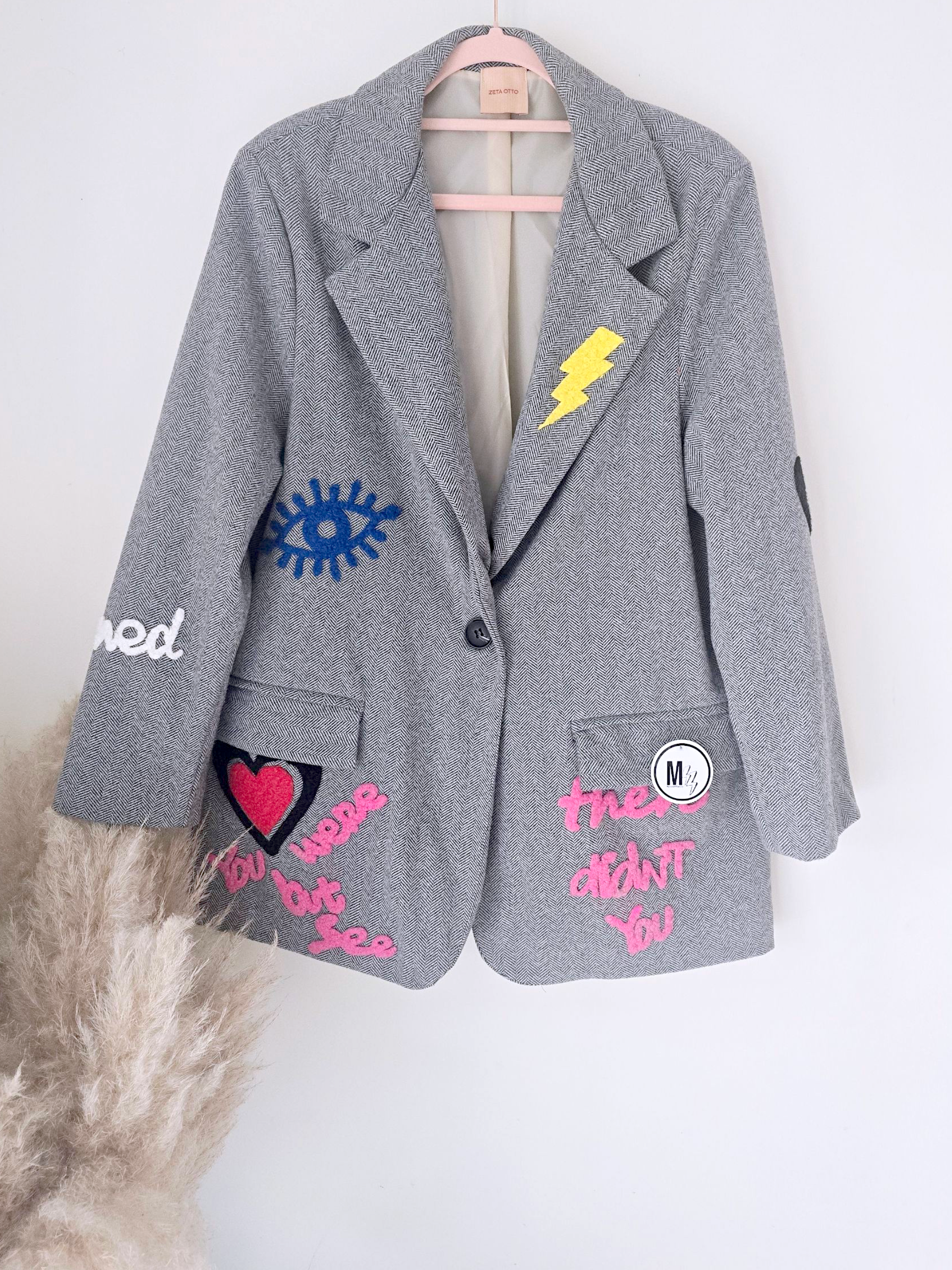 Veste boy en chevron