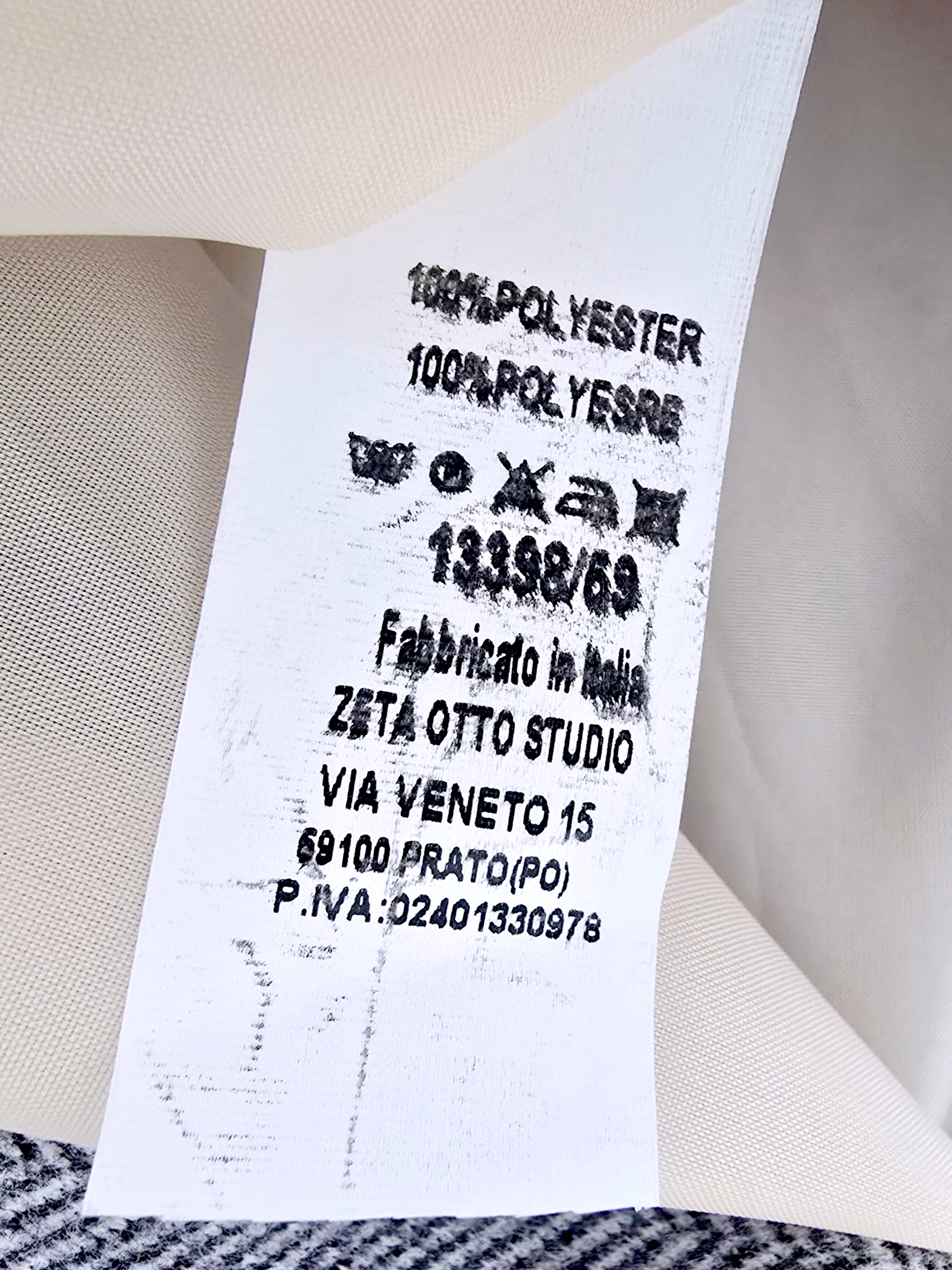 Veste boy en chevron