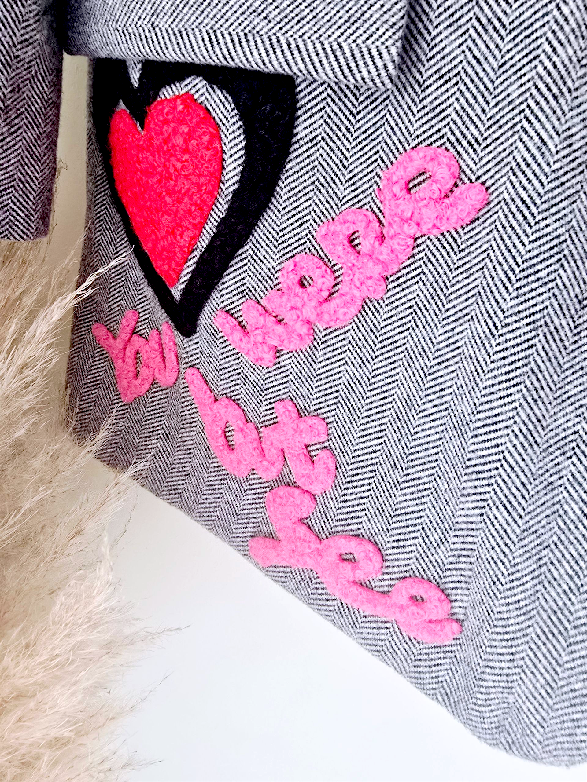 Veste boy en chevron