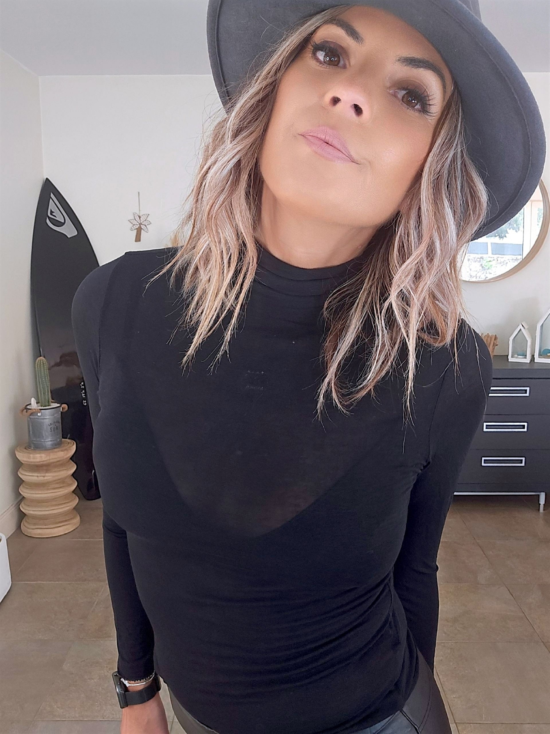 Sous-pull noir cachemire