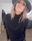Sous-pull noir cachemire
