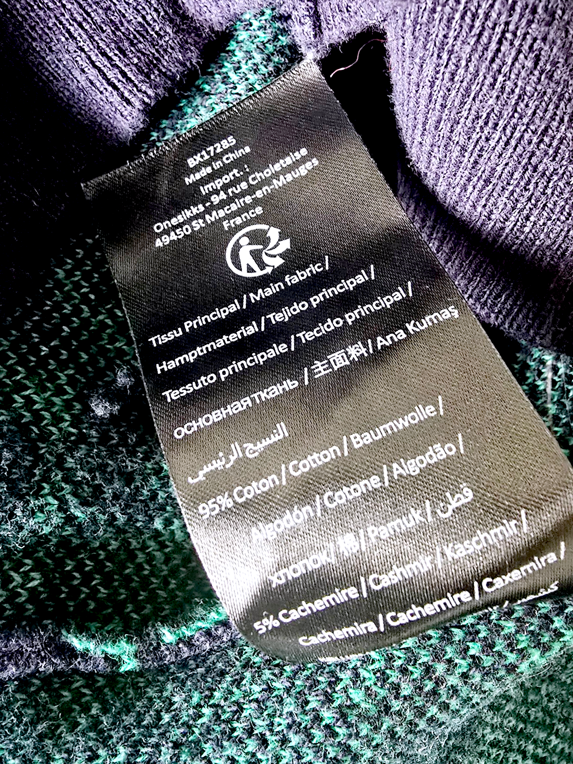 Cardigan double sens