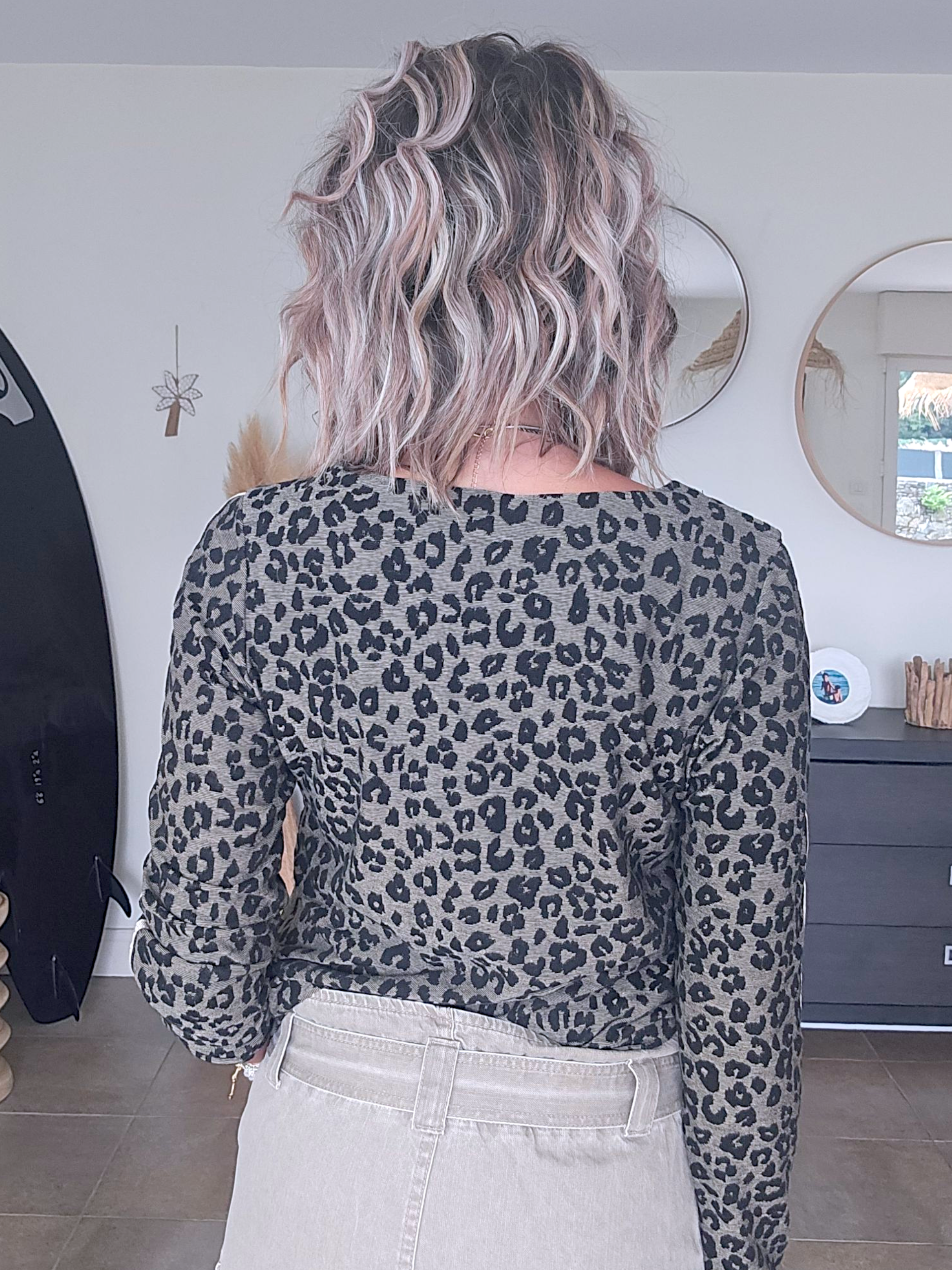 Pull camouflage léo kaki