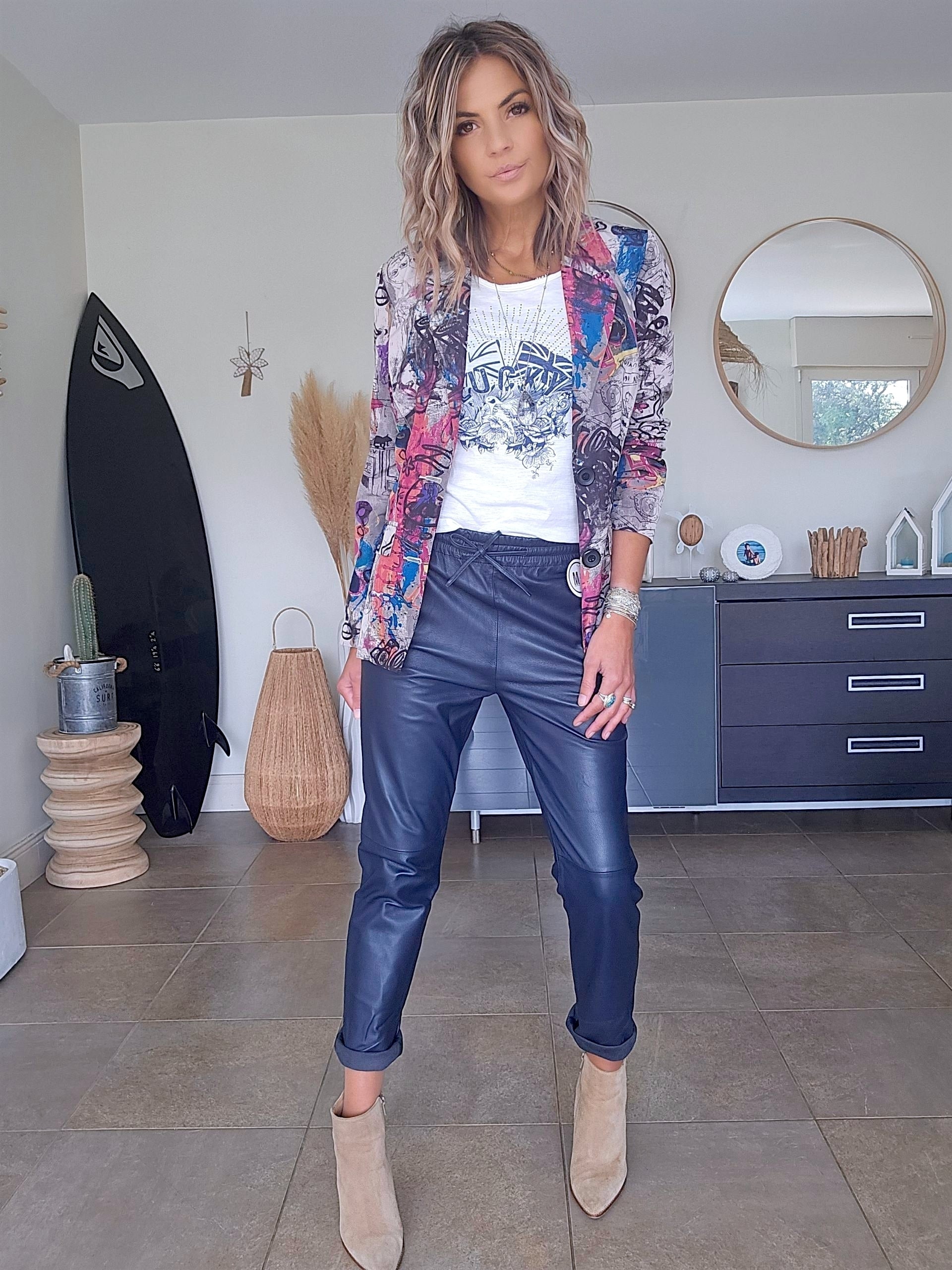 Veste cintrée à tags