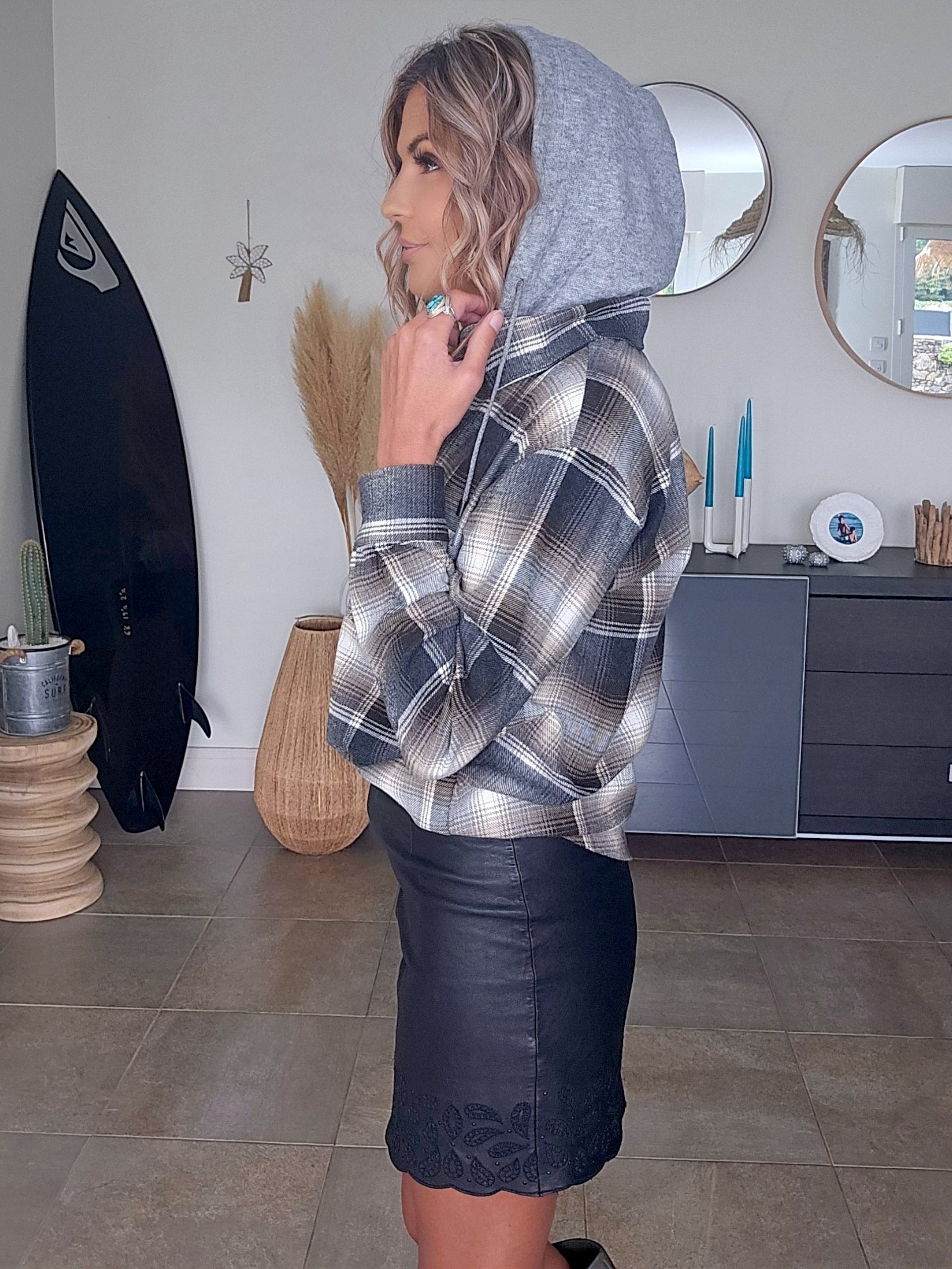 Chemise / surchemise à carreaux